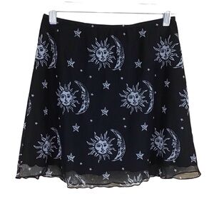 Princess Polly Celestial Black Sun‎ and Moon Skirt 4